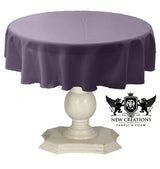 Tablecloth Dull Bridal Satin Fabric - Solid Color, 42" Round (1 Piece)
