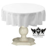 Tablecloth Dull Bridal Satin Fabric - Solid Color, 42" Round (1 Piece)