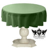 Tablecloth Dull Bridal Satin Fabric - Solid Color, 42" Round (1 Piece)