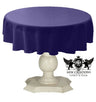 Tablecloth Dull Bridal Satin Fabric - Solid Color, 42" Round (1 Piece)