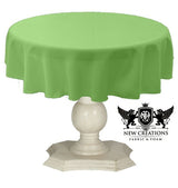 Tablecloth Dull Bridal Satin Fabric - Solid Color, 42" Round (1 Piece)