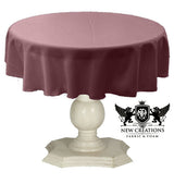 Tablecloth Dull Bridal Satin Fabric - Solid Color, 42" Round (1 Piece)