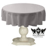Tablecloth Dull Bridal Satin Fabric - Solid Color, 42" Round (1 Piece)