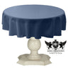Tablecloth Dull Bridal Satin Fabric - Solid Color, 45" Round (1 Piece)
