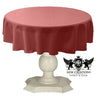 Tablecloth Dull Bridal Satin Fabric - Solid Color, 45" Round (1 Piece)
