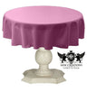 Tablecloth Dull Bridal Satin Fabric - Solid Color, 45" Round (1 Piece)