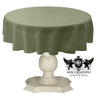Tablecloth Dull Bridal Satin Fabric - Solid Color, 45" Round (1 Piece)