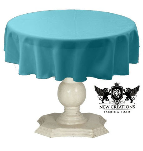 Tablecloth Dull Bridal Satin Fabric - Solid Color, 45" Round (1 Piece)