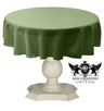 Tablecloth Dull Bridal Satin Fabric - Solid Color, 45" Round (1 Piece)