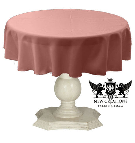 Tablecloth Dull Bridal Satin Fabric - Solid Color, 45" Round (1 Piece)