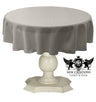 Tablecloth Dull Bridal Satin Fabric - Solid Color, 45" Round (1 Piece)