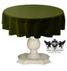 Tablecloth Dull Bridal Satin Fabric - Solid Color, 45" Round (1 Piece)