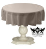 Tablecloth Dull Bridal Satin Fabric - Solid Color, 45" Round (1 Piece)
