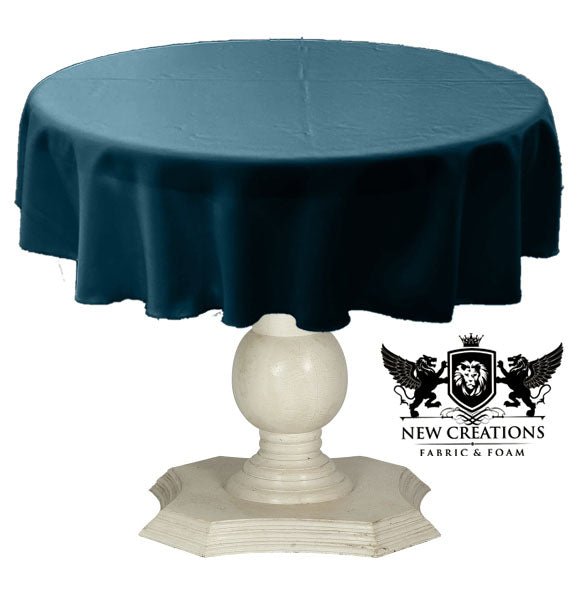 Dull Bridal Satin Fabric - Solid Color, 48" Round (1 Piece)