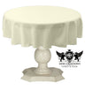 Dull Bridal Satin Fabric - Solid Color, 48" Round (1 Piece)