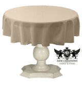 Dull Bridal Satin Fabric - Solid Color, 48" Round (1 Piece)