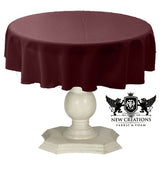 Dull Bridal Satin Fabric - Solid Color, 48" Round (1 Piece)