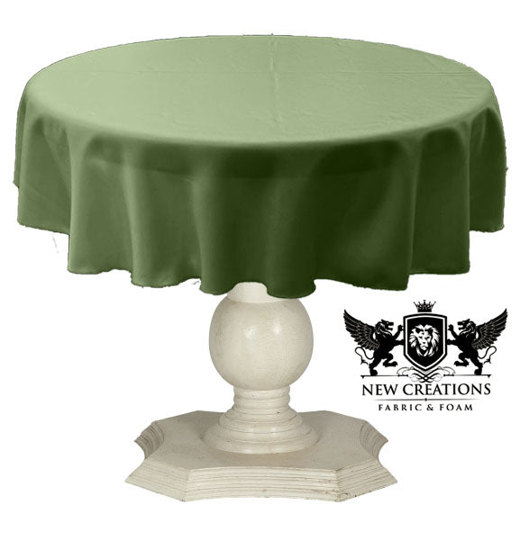 Dull Bridal Satin Fabric - Solid Color, 48" Round (1 Piece)