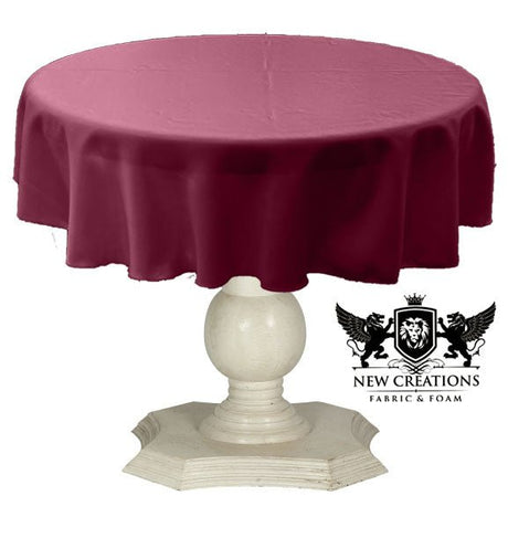 Dull Bridal Satin Fabric - Solid Color, 51" Round (1 Piece)