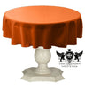Dull Bridal Satin Fabric - Solid Color, 51" Round (1 Piece)