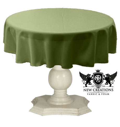 Dull Bridal Satin Fabric - Solid Color, 51" Round (1 Piece)