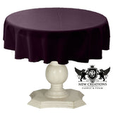 Dull Bridal Satin Fabric - Solid Color, 51" Round (1 Piece)