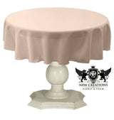 Dull Bridal Satin Fabric - Solid Color, 51" Round (1 Piece)