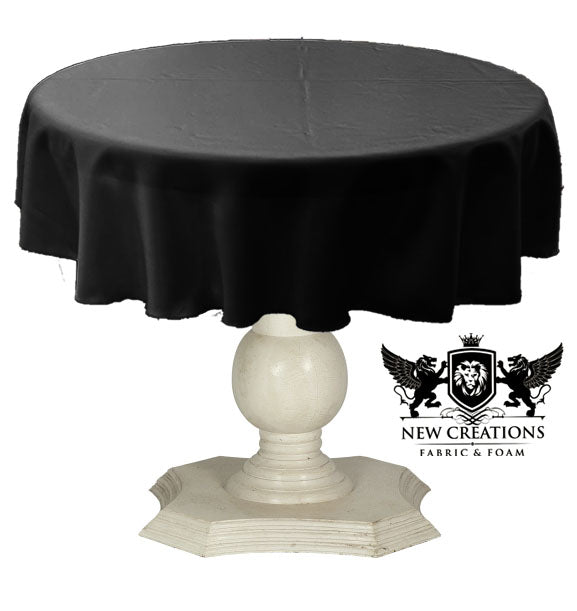 Dull Bridal Satin Fabric - Solid Color, 51" Round (1 Piece)