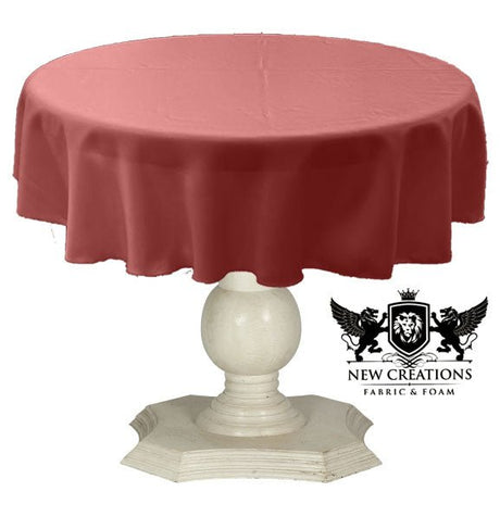 Dull Bridal Satin Fabric - Solid Color, 51" Round (1 Piece)
