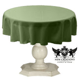 Dull Bridal Satin Fabric - Solid Color, 51" Round (1 Piece)