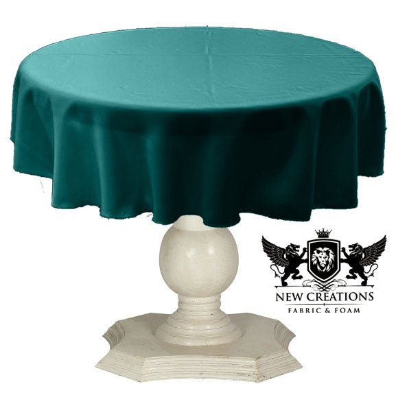 Dull Bridal Satin Fabric - Solid Color, 51" Round (1 Piece)