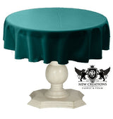 Dull Bridal Satin Fabric - Solid Color, 51" Round (1 Piece)