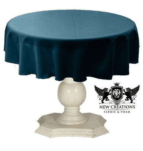 Dull Bridal Satin Fabric - Solid Color, 51" Round (1 Piece)
