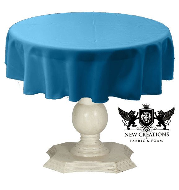 Dull Bridal Satin Fabric - Solid Color, 51" Round (1 Piece)
