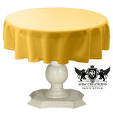 Dull Bridal Satin Fabric - Solid Color, 51" Round (1 Piece)