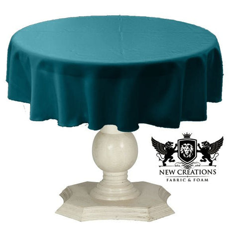 Dull Bridal Satin Fabric - Solid Color, 51" Round (1 Piece)