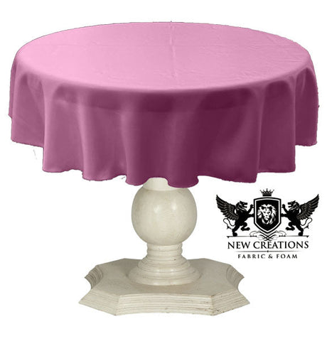 Dull Bridal Satin Fabric - Solid Color, 51" Round (1 Piece)