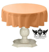 Dull Bridal Satin Fabric - Solid Color, 51" Round (1 Piece)