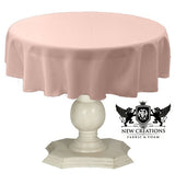 Dull Bridal Satin Fabric - Solid Color, 51" Round (1 Piece)