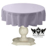 Dull Bridal Satin Fabric - Solid Color, 51" Round (1 Piece)
