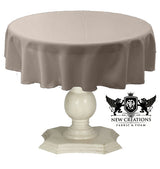 Dull Bridal Satin Fabric - Solid Color, 51" Round (1 Piece)