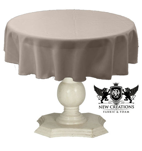 Dull Bridal Satin Fabric - Solid Color, 51" Round (1 Piece)