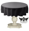 Tablecloth Dull Bridal Satin Fabric - 54" Round, Color Options (1 Piece)