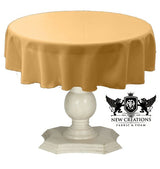 Tablecloth Dull Bridal Satin Fabric - 54" Round, Color Options (1 Piece)