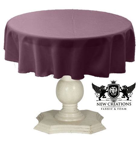 Tablecloth Dull Bridal Satin Fabric - 54" Round, Color Options (1 Piece)