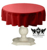 Tablecloth Dull Bridal Satin Fabric - 54" Round, Color Options (1 Piece)