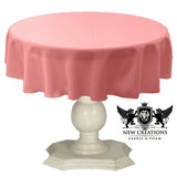Tablecloth Dull Bridal Satin Fabric - 54" Round, Color Options (1 Piece)
