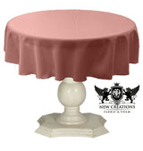 Tablecloth Dull Bridal Satin Fabric - 54" Round, Color Options (1 Piece)
