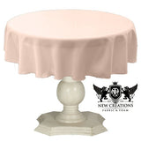Tablecloth Dull Bridal Satin Fabric - 54" Round, Color Options (1 Piece)
