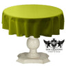 Tablecloth Dull Bridal Satin Fabric - 54" Round, Color Options (1 Piece)